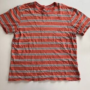 Nike SB Retro Orange White Striped T-Shirt Skateboarder Skater Streetwear XL